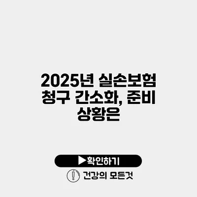 2025년 실손보험 청구 간소화, 준비 상황은?