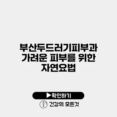 부산두드러기피부과 가려운 피부를 위한 자연요법