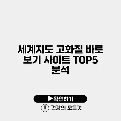 세계지도 고화질 바로 보기 사이트 TOP5 분석